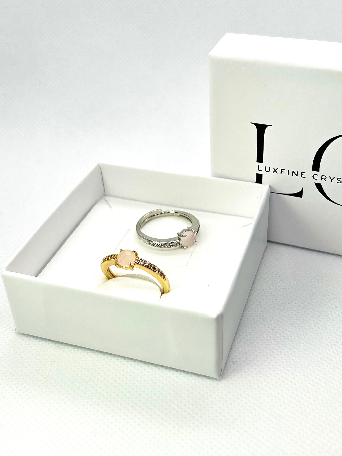 Soft Light – Rosenquarz Ring