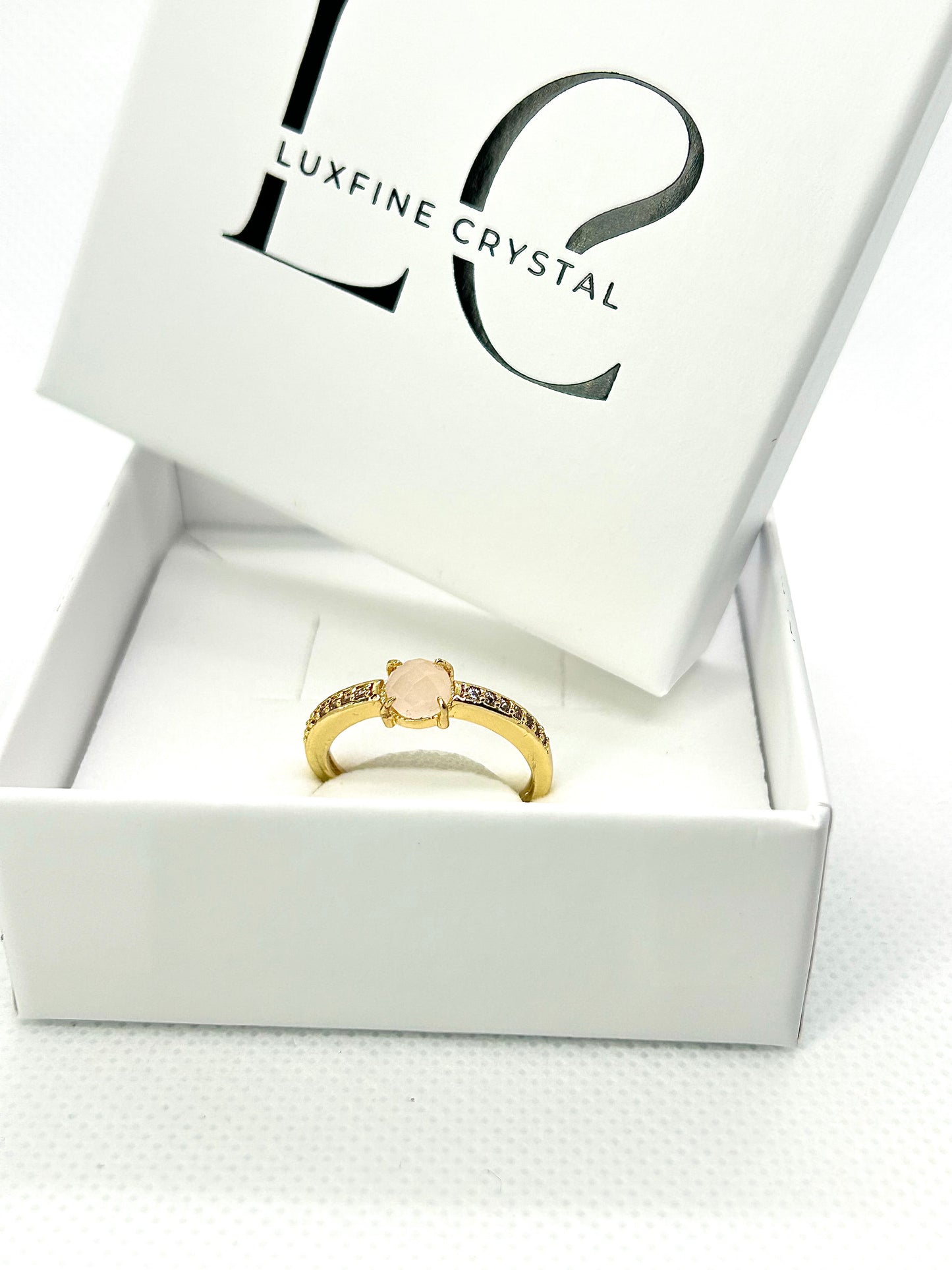 Soft Light – Rosenquarz Ring