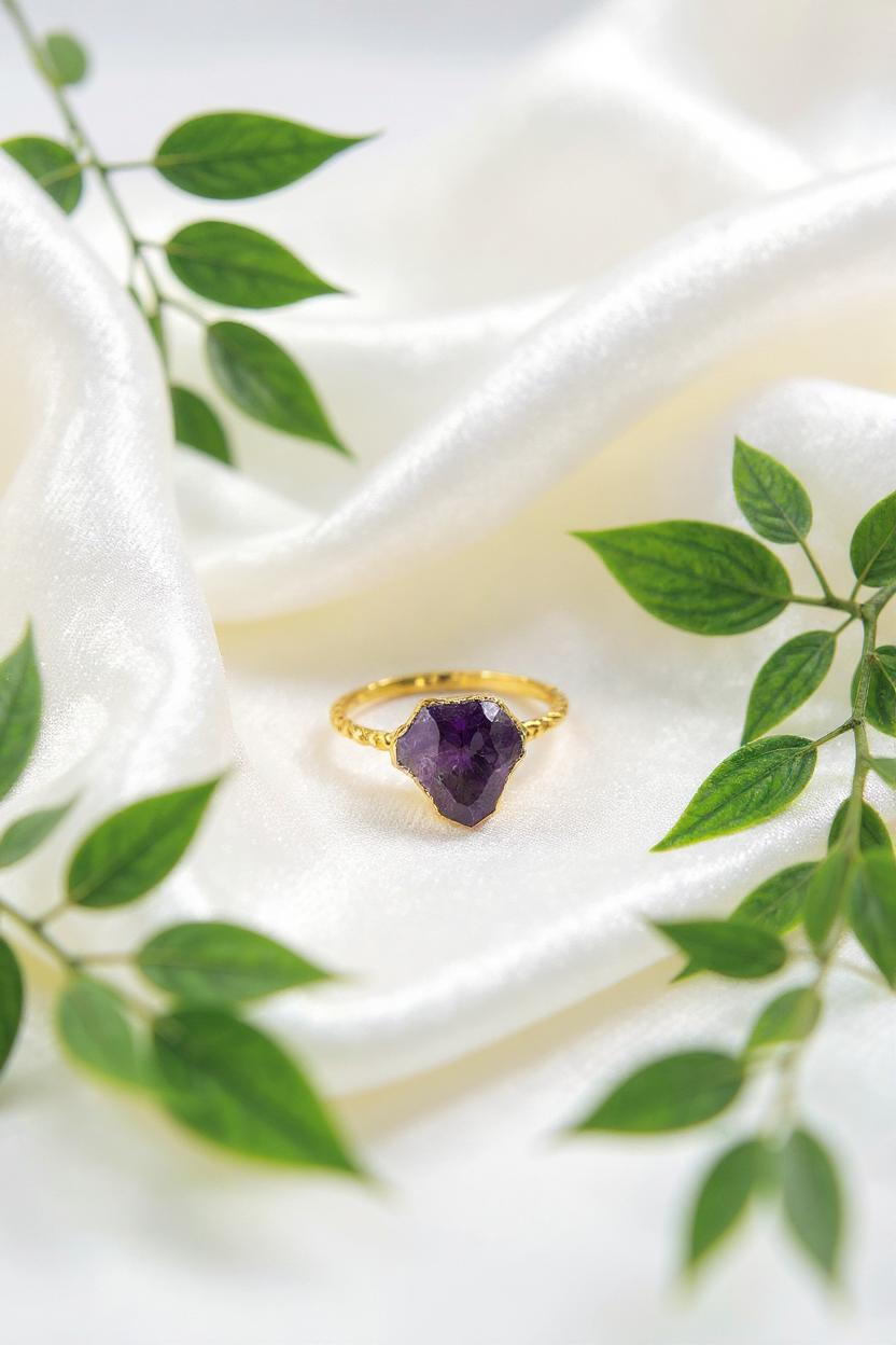 Raw Violet – Amethyst Ring