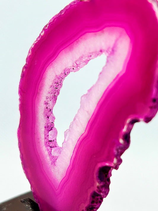 Magmablüte - Achatstein Ständer