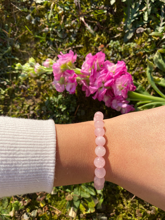 Soft Soul – Rosenquarz Kugelarmband