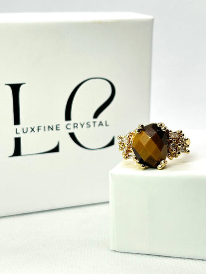 Tigerauge Wifey Ring