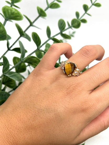 Tigerauge Wifey Ring