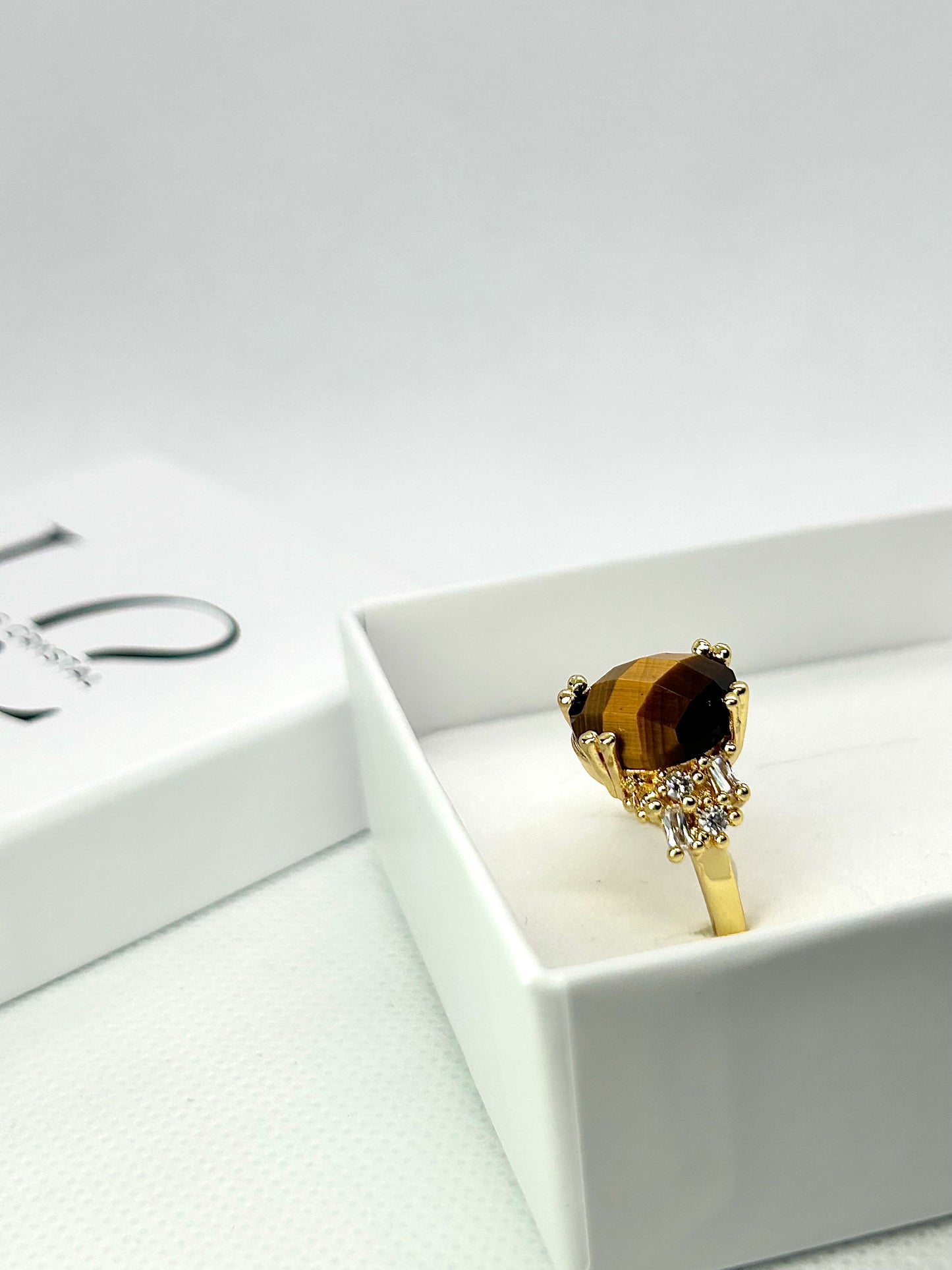 Tigerauge Wifey Ring